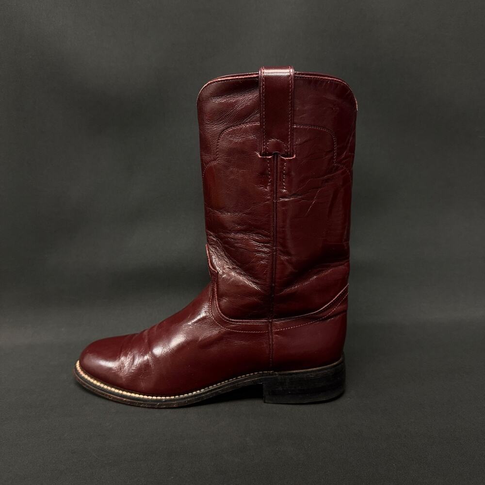 Tony Lama Womens 6B Red Burgundy Leather Western Cowboy Rodeo Boots - Picture 7 of 10